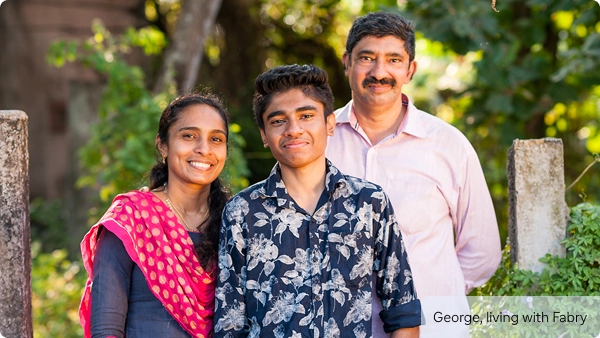 Patient portrayal of parents with son